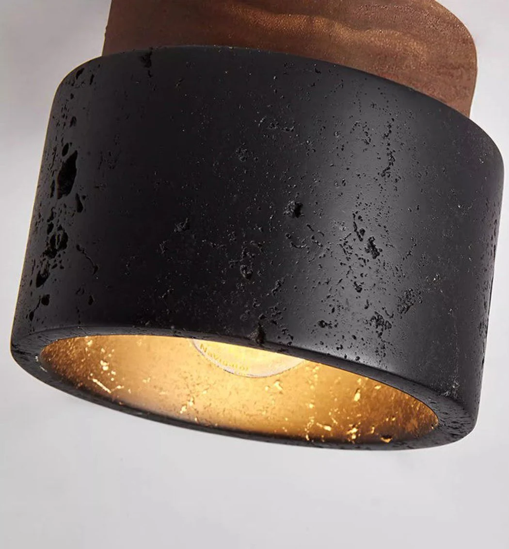 Sonoma Black Stone Ceiling Light - Image 2