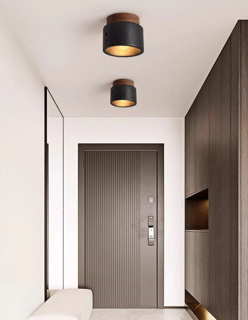 Sonoma Black Stone Ceiling Light - Image 3