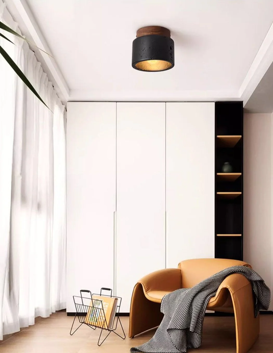 Sonoma Black Stone Ceiling Light - Image 4