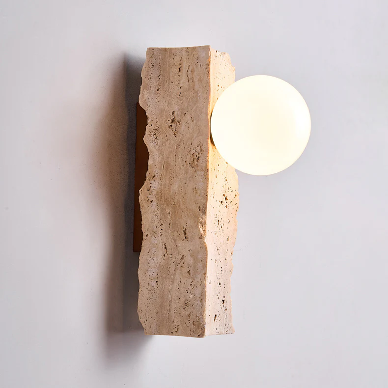 Sonoma Chisel Wabi Sabi Stone Wall Light / Sconce - Image 10