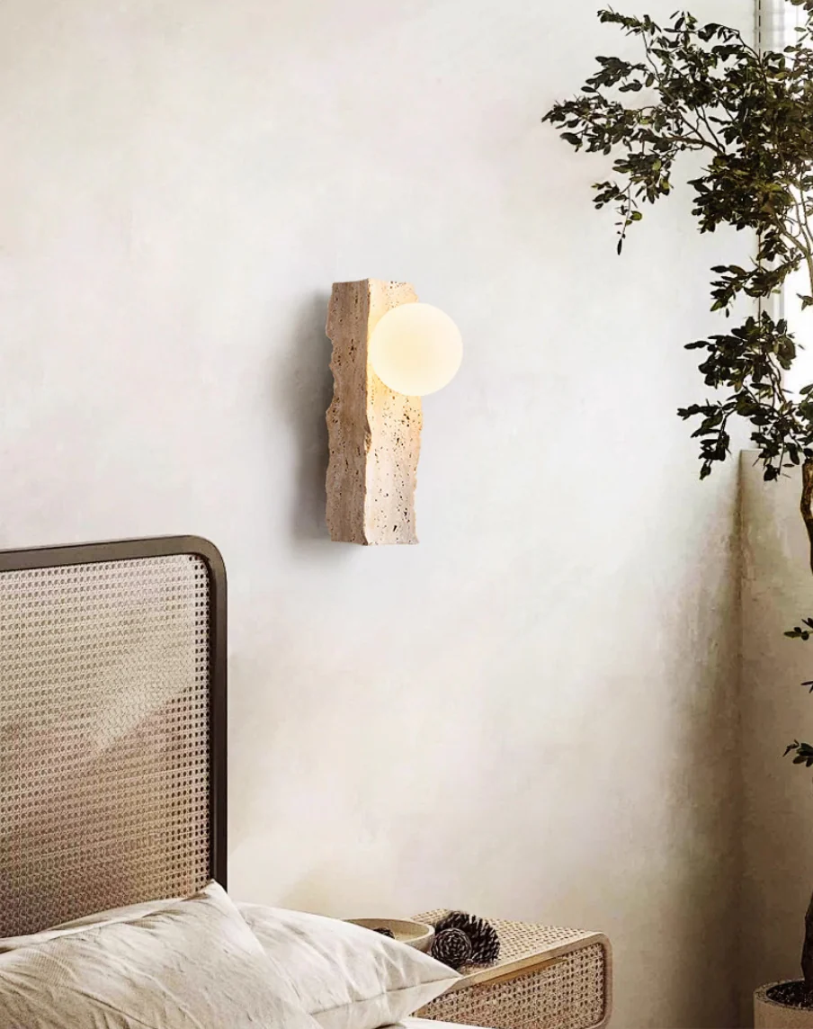 Sonoma Chisel Wabi Sabi Stone Wall Light / Sconce - Image 2