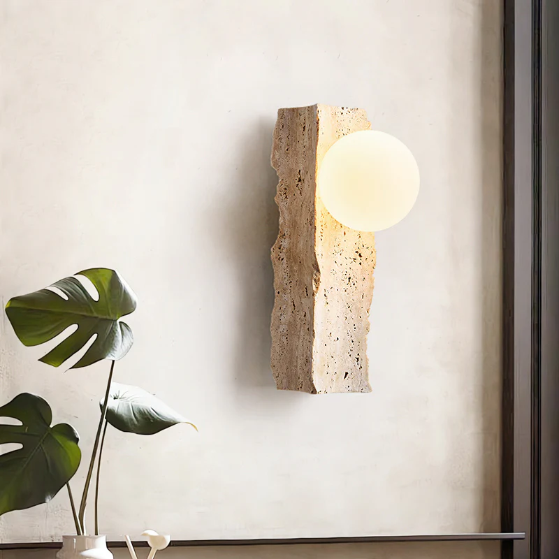 Sonoma Chisel Wabi Sabi Stone Wall Light / Sconce - Image 9