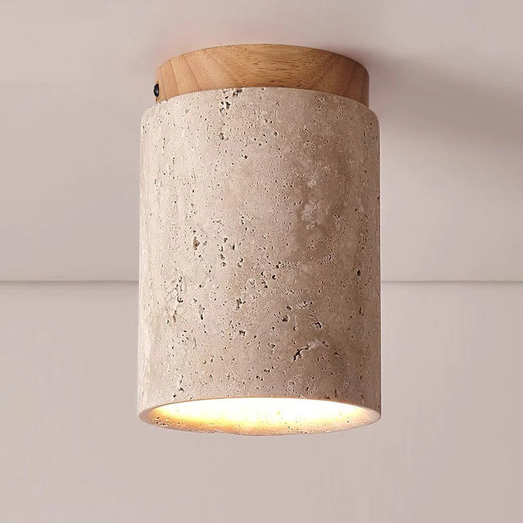 Sonoma Wood And Stone Minimalist Ceiling Light - Image 2