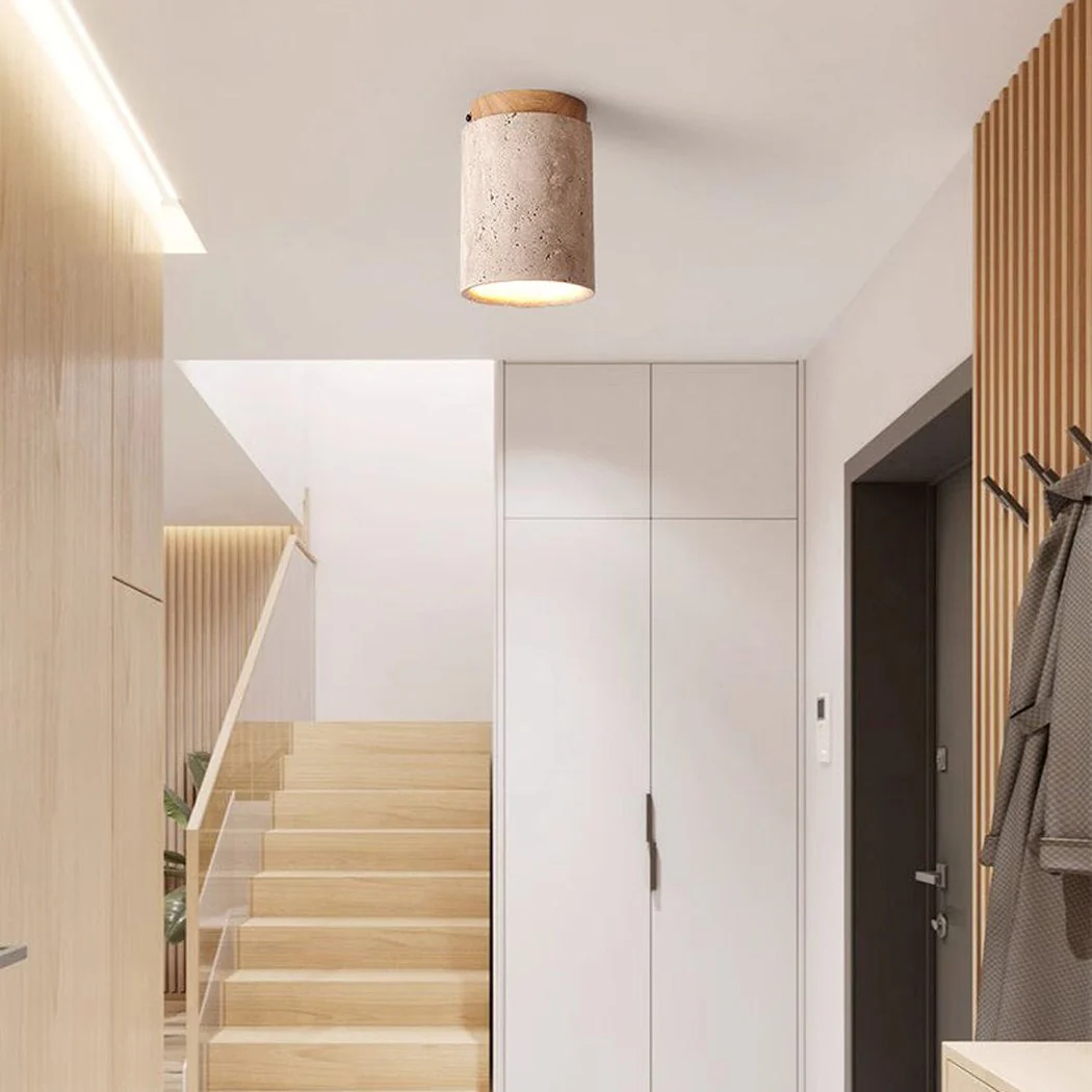 Sonoma Wood And Stone Minimalist Ceiling Light - Image 5