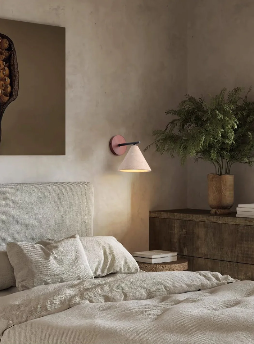 Sonoma Stone Cone Shade Wall Light - Image 4