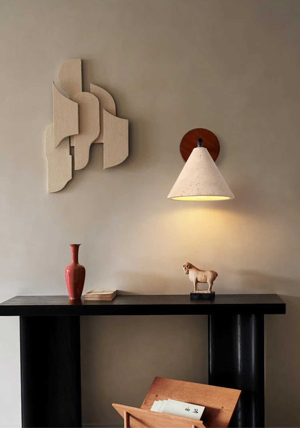 Sonoma Stone Cone Shade Wall Light - Image 5