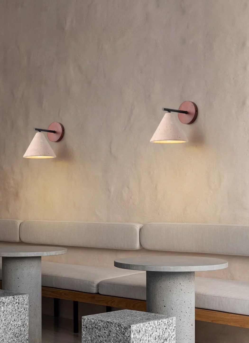 Sonoma Stone Cone Shade Wall Light - Image 6