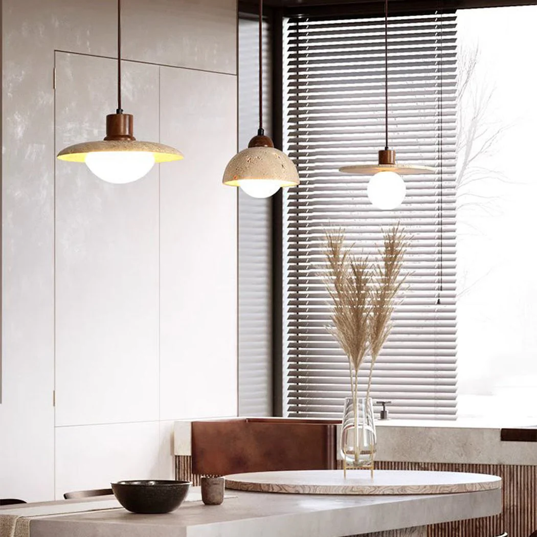 Sonoma Wood And Stone Minimalist Pendant Lights - Image 2