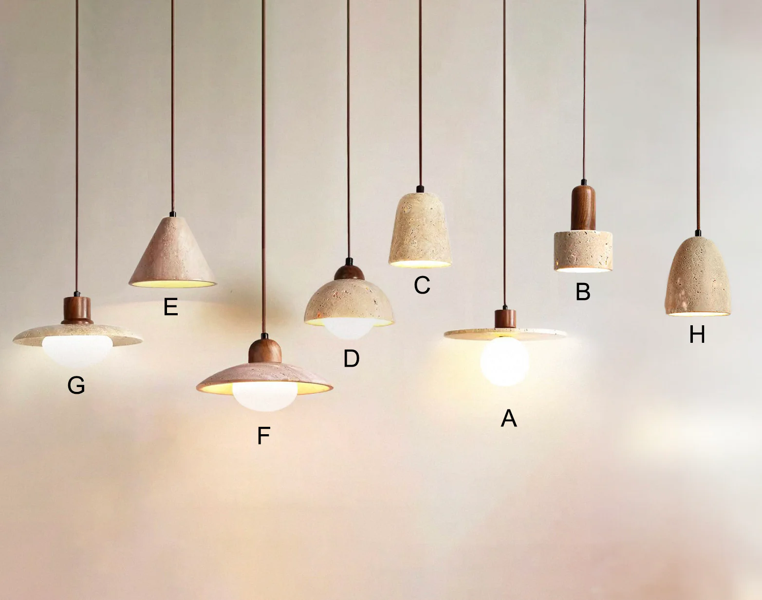 Sonoma Wood And Stone Minimalist Pendant Lights - Image 31