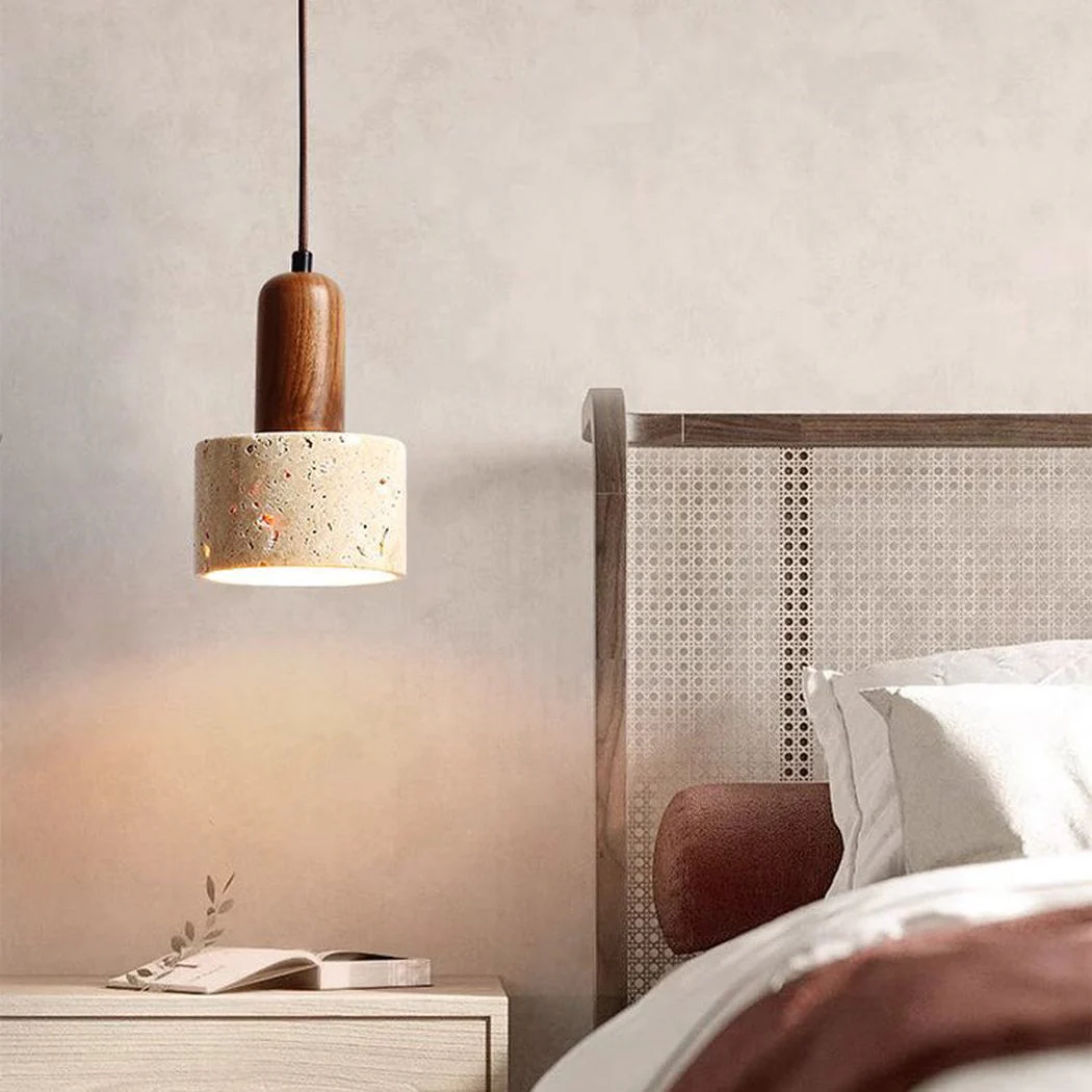 Sonoma Wood And Stone Minimalist Pendant Lights - Image 5