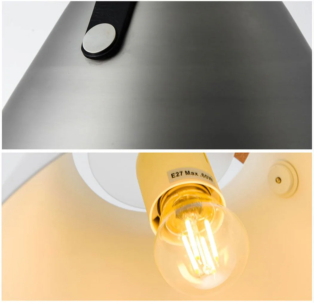 Leather Strap Suspension Minimalist Pendant Light - Image 12