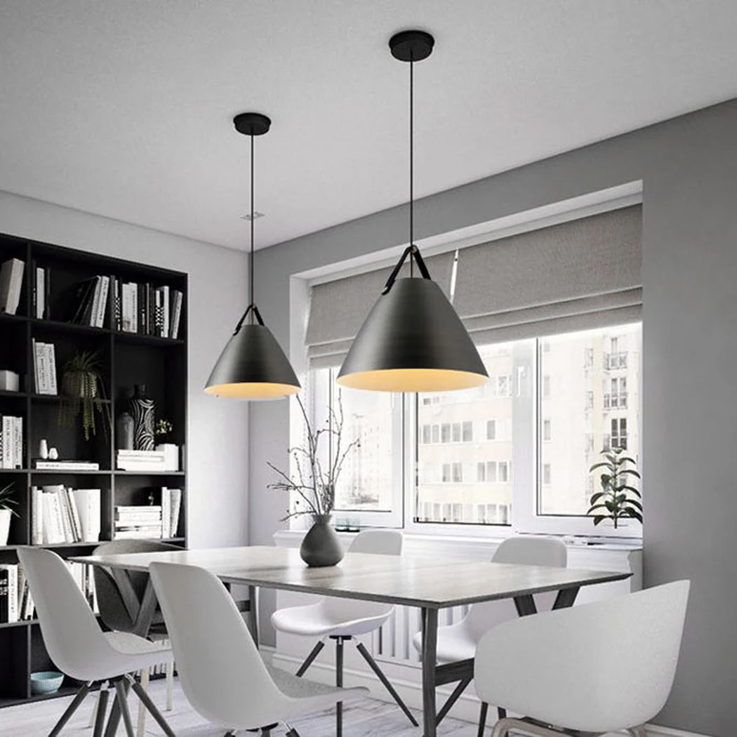 Leather Strap Suspension Minimalist Pendant Light - Image 16