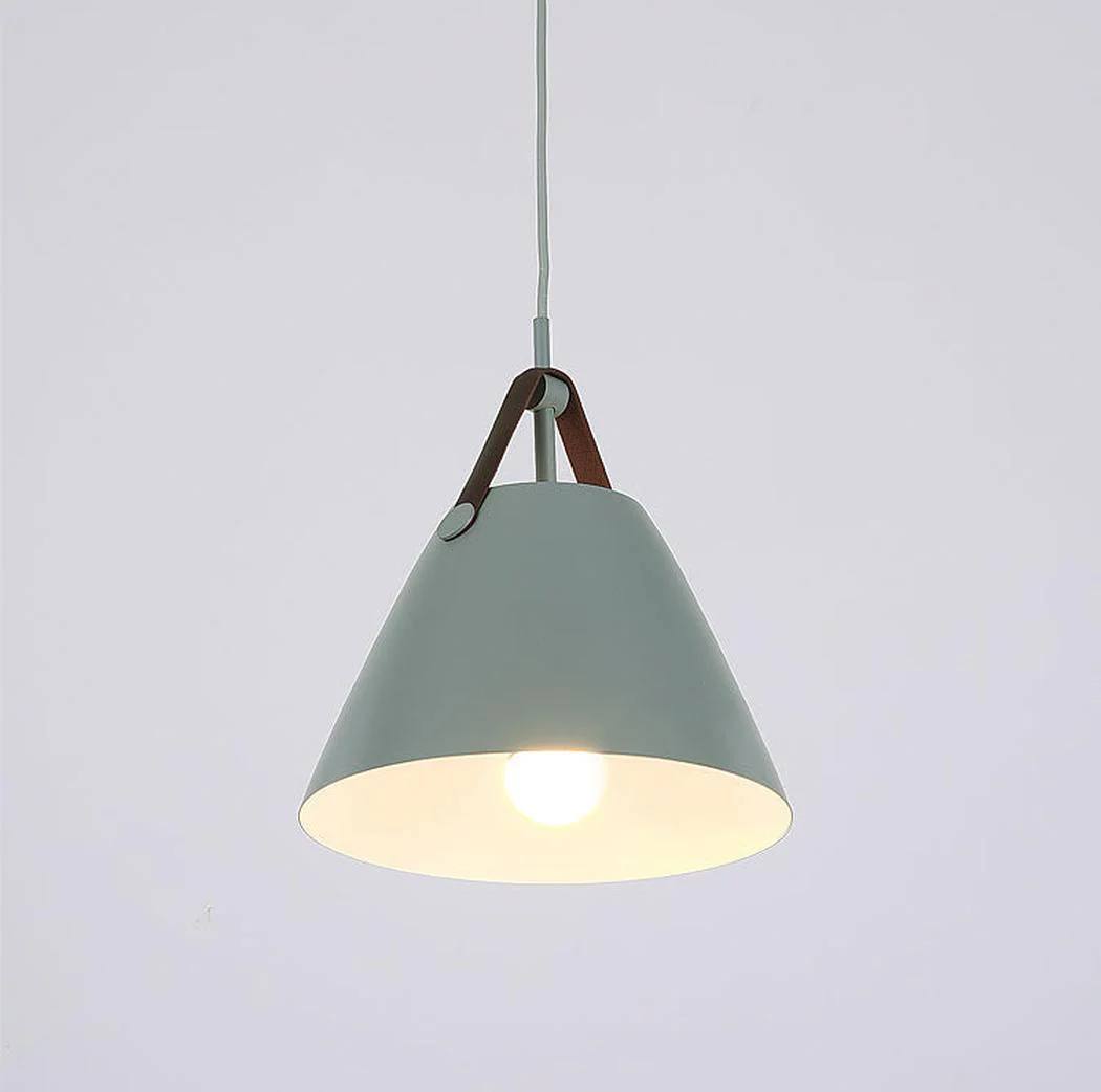 Leather Strap Suspension Minimalist Pendant Light - Image 4