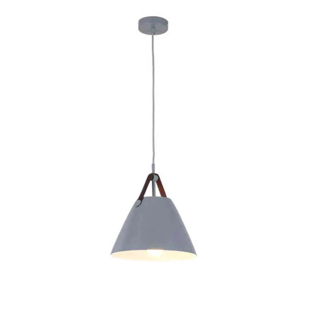 Leather Strap Suspension Minimalist Pendant Light - Image 6