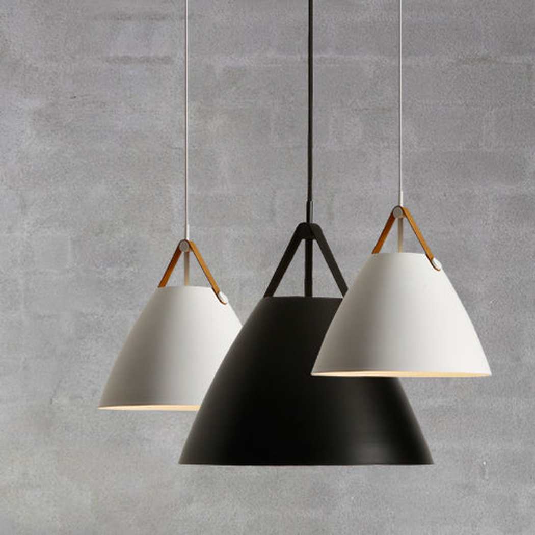 Leather Strap Suspension Minimalist Pendant Light - Image 7