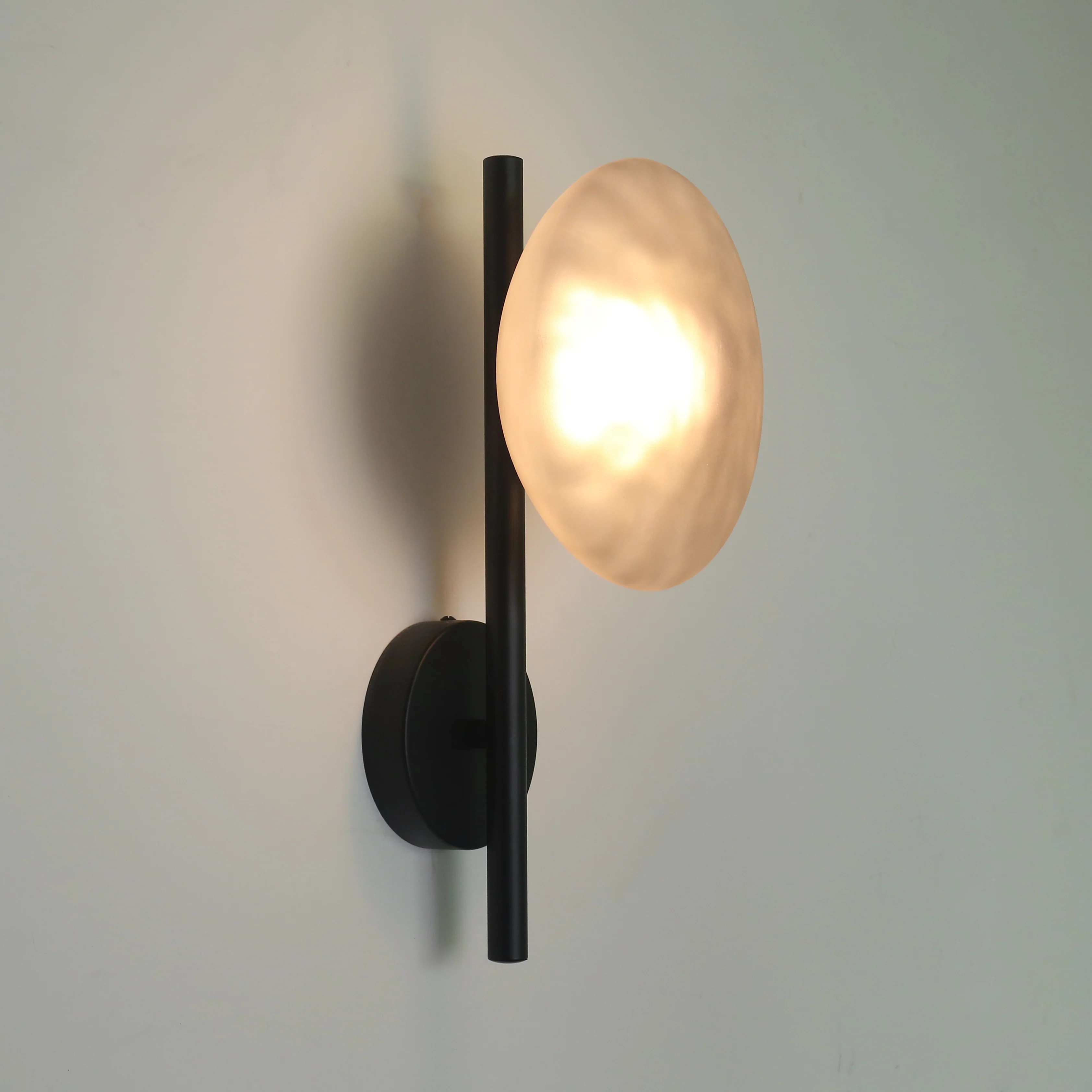 Stratus modern contemporary wall light - in black - Image 13