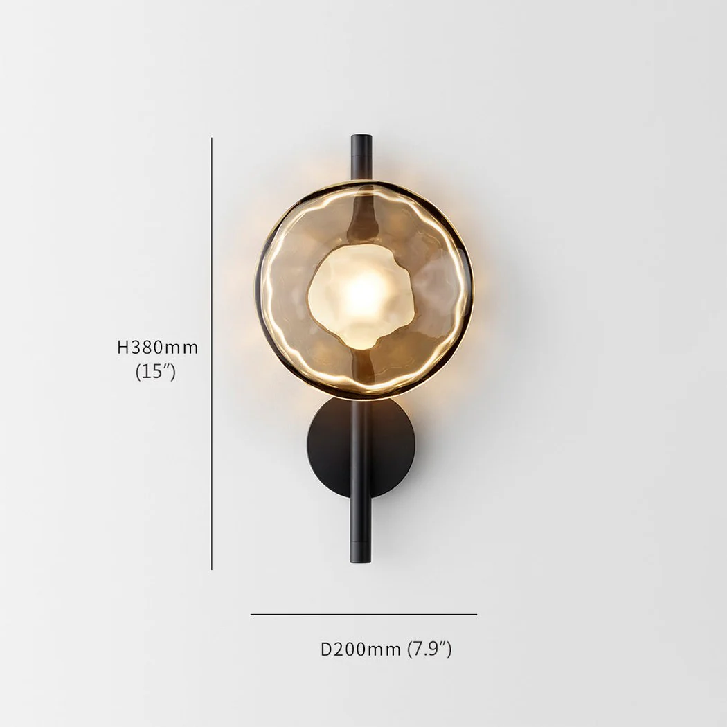 Stratus modern contemporary wall light - in black - Image 3