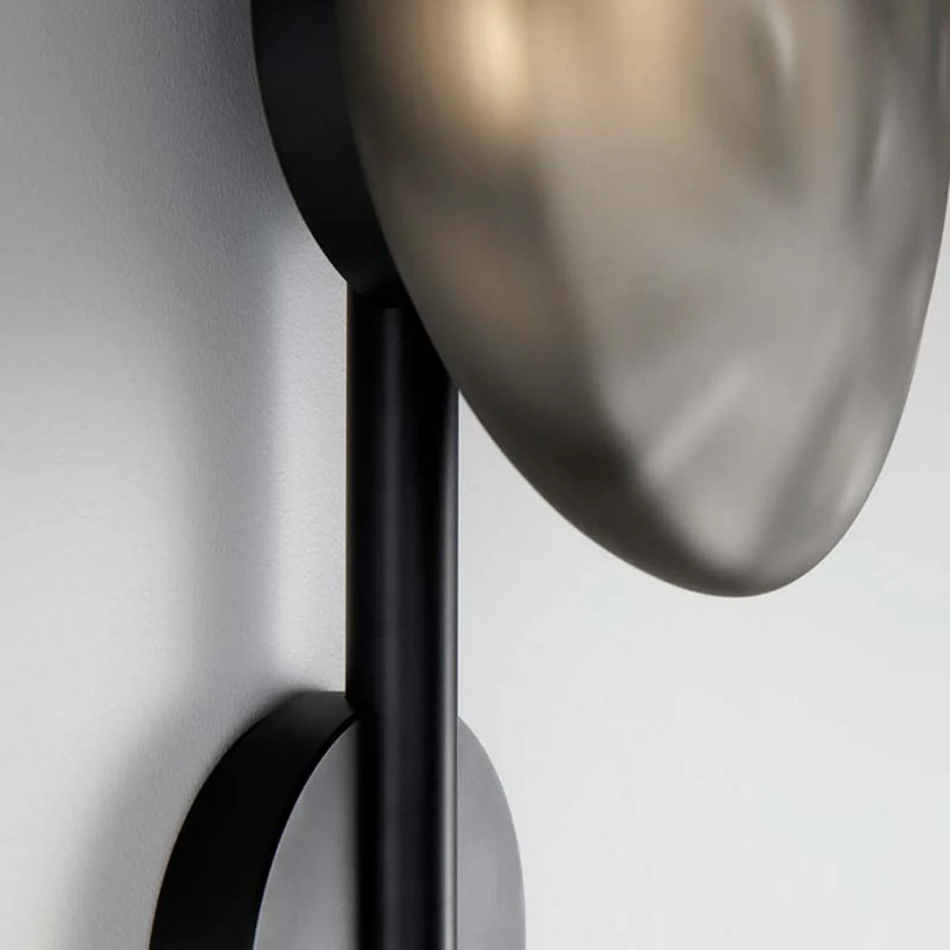 Stratus modern contemporary wall light - in black - Image 5