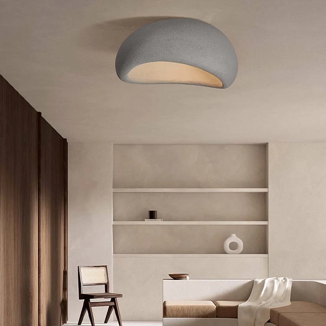 Stucco Textured Pebble Stone Ceiling Light - Image 4