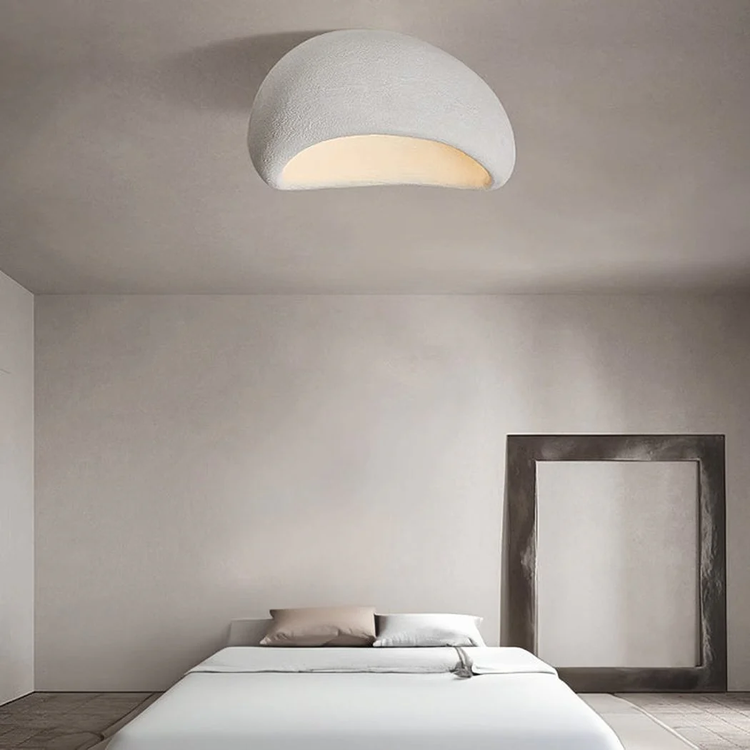 Stucco Textured Pebble Stone Ceiling Light - Image 5