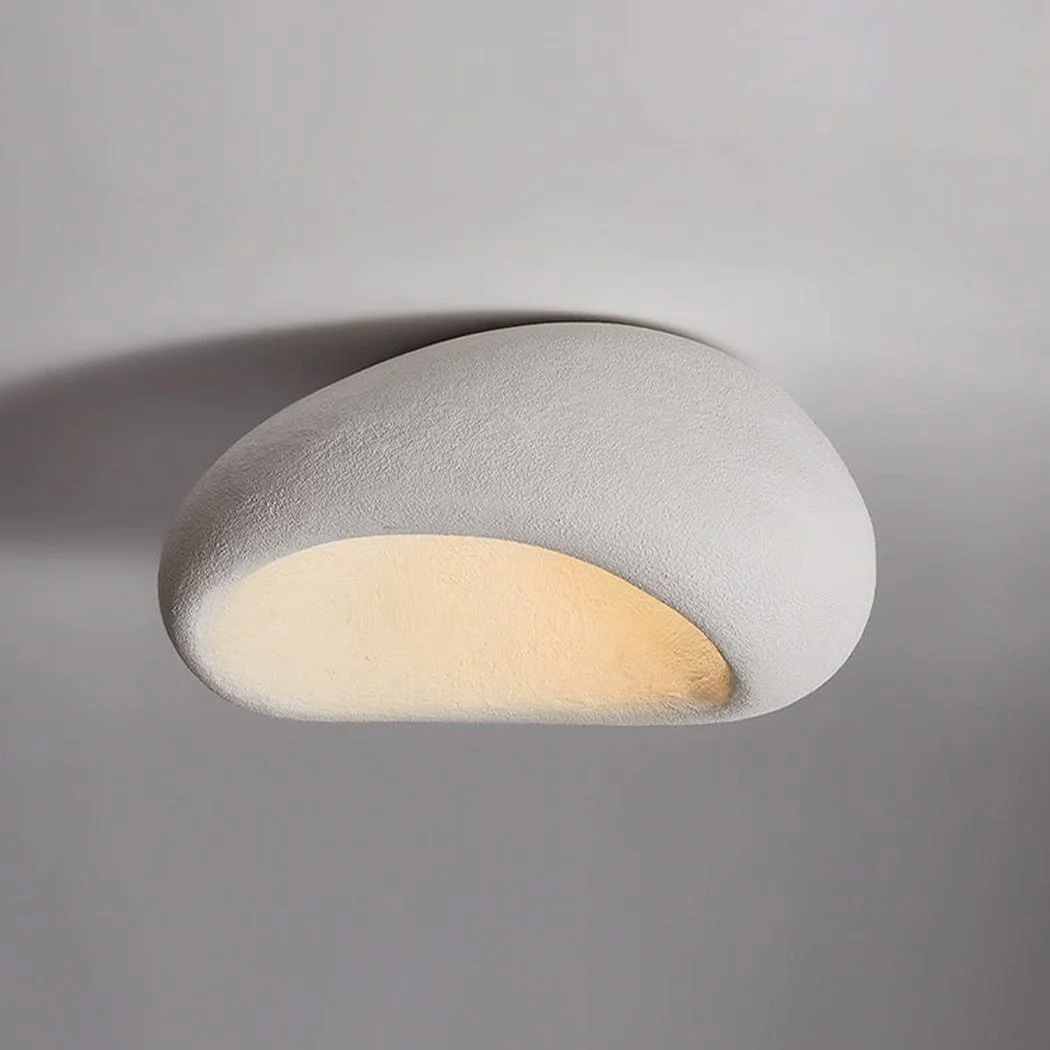 Stucco Textured Pebble Stone Ceiling Light - Image 8