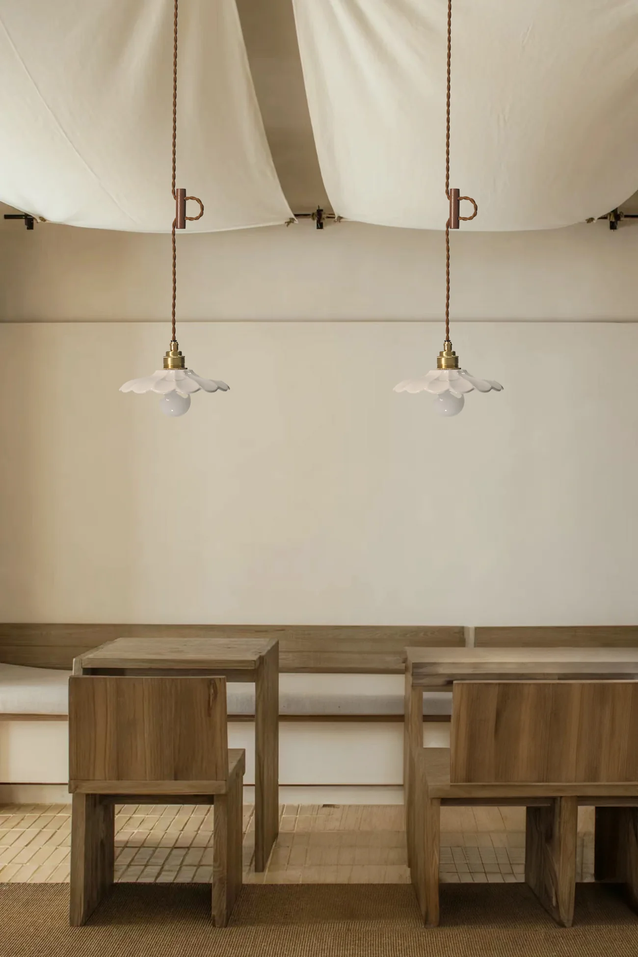 Sundance Ceramic Porcelain Shade Pendant Light - Image 3