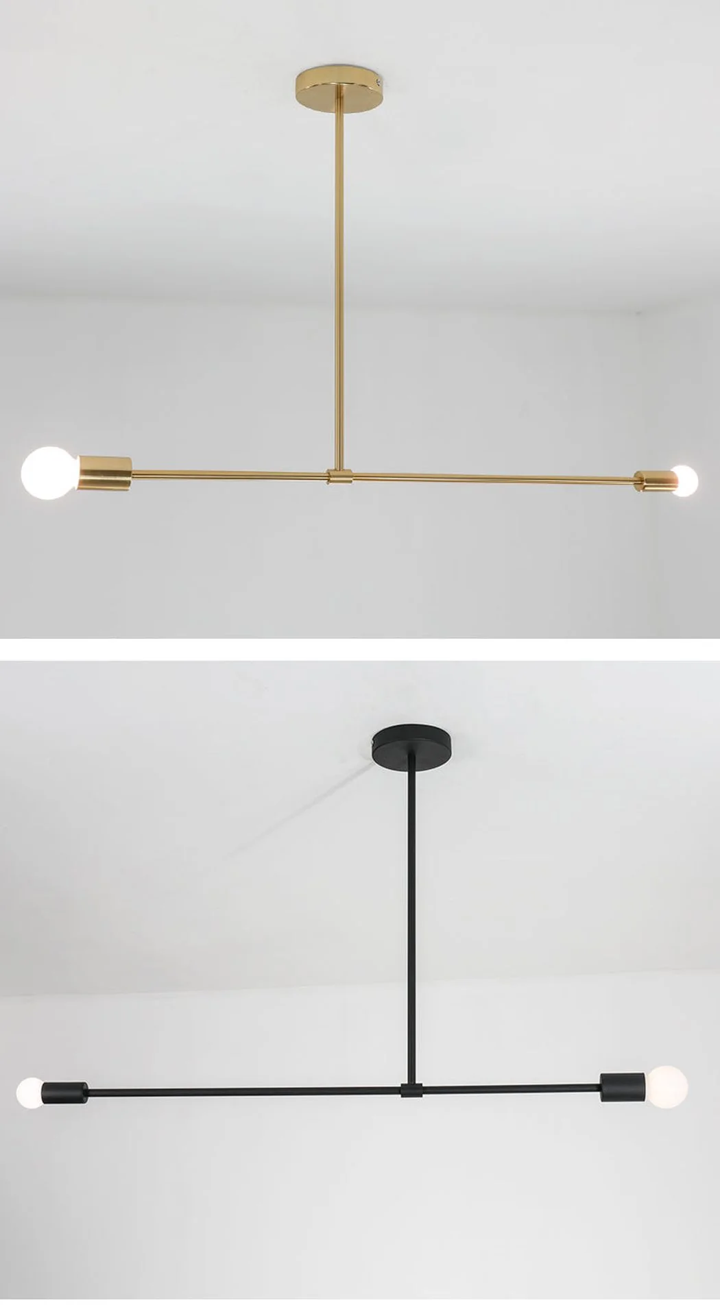 Surry Hills 2 Bulbs Modern Minimalist Line Pendant Light - Image 12