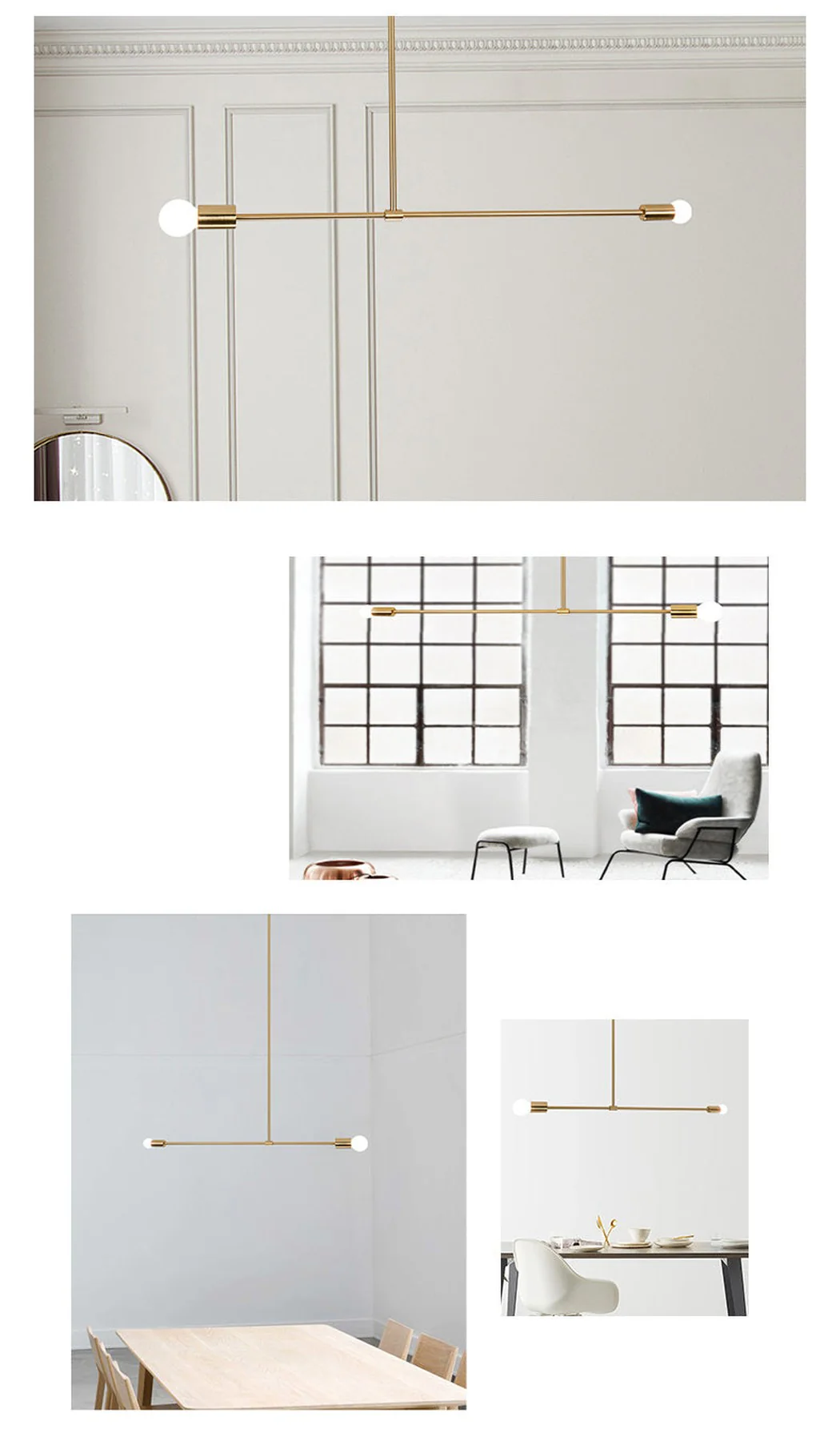 Surry Hills 2 Bulbs Modern Minimalist Line Pendant Light - Image 14