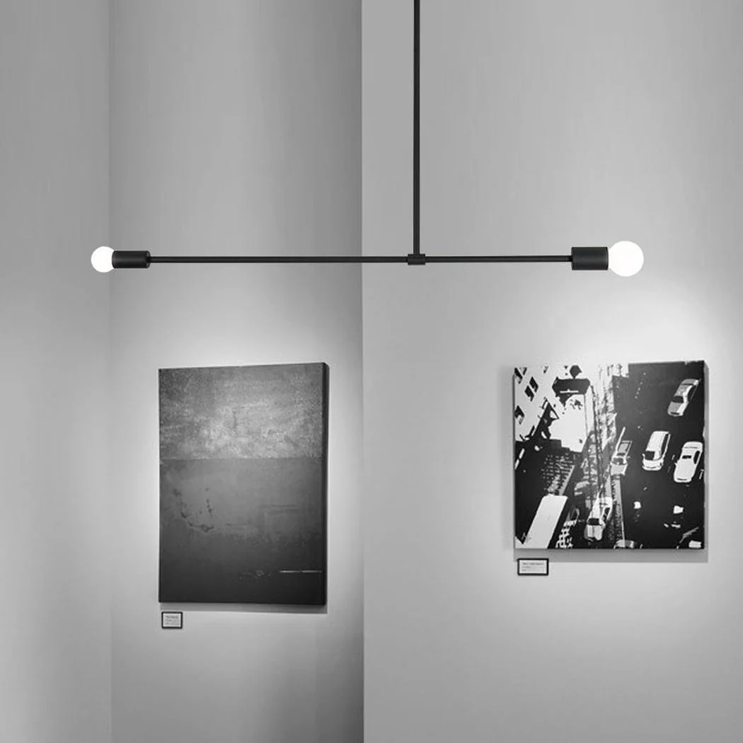 Surry Hills 2 Bulbs Modern Minimalist Line Pendant Light - Image 6