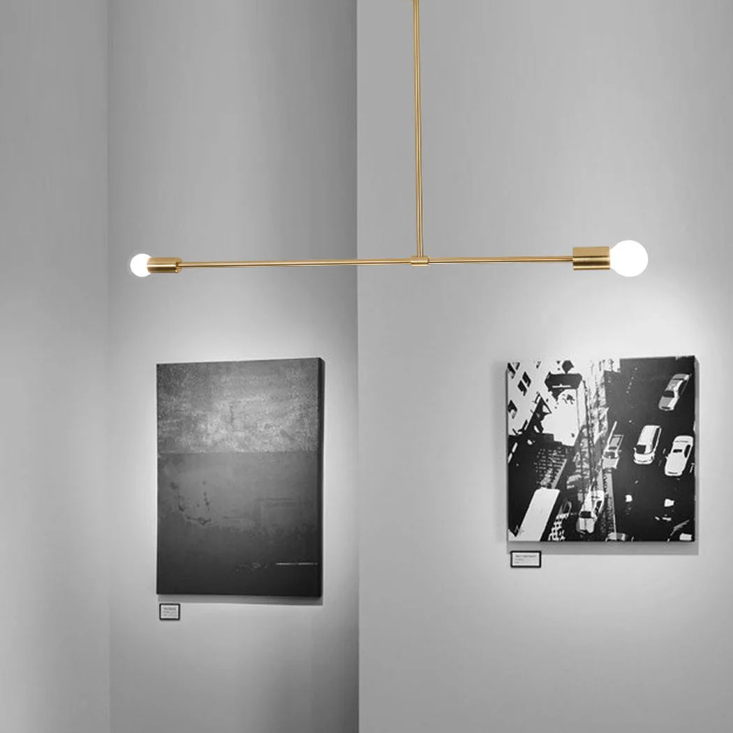 Surry Hills 2 Bulbs Modern Minimalist Line Pendant Light - Image 7