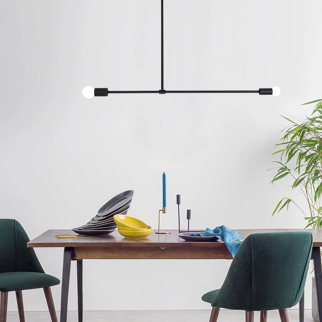 Surry Hills 2 Bulbs Modern Minimalist Line Pendant Light - Image 9