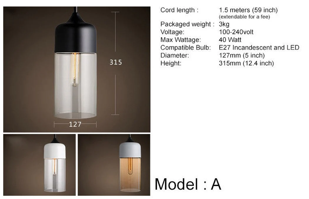 Toledo Minimalist Contemporary Pendant Light - Image 3