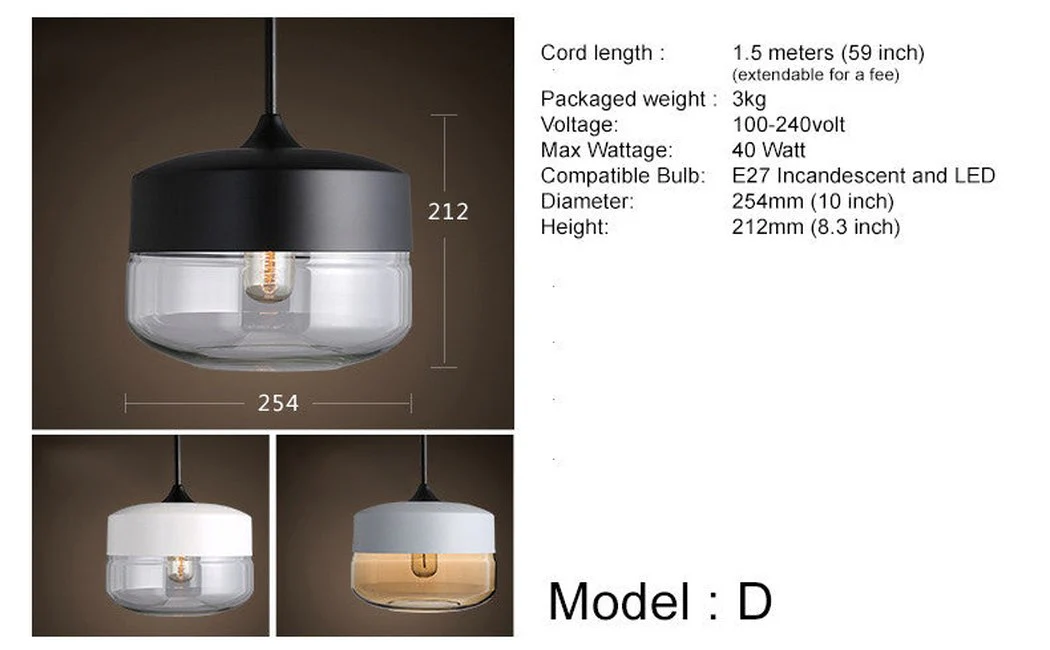 Toledo Minimalist Contemporary Pendant Light - Image 6