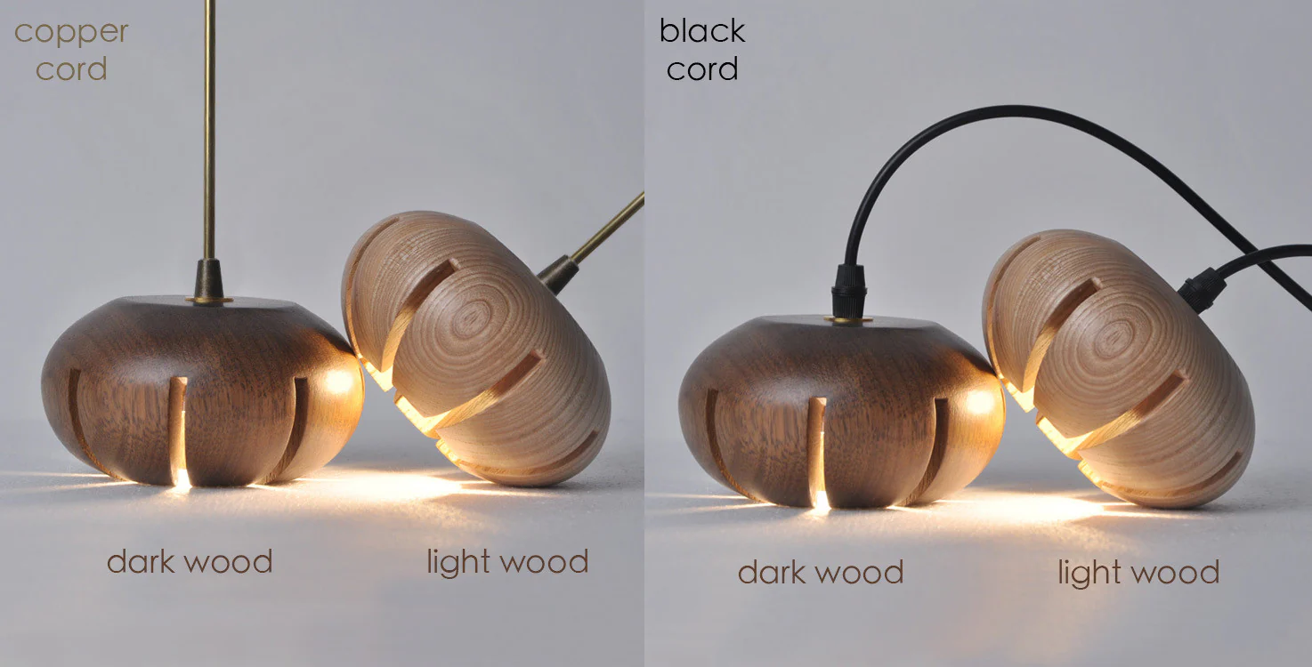 Wooden Petal Round Cluster Pendant Light Chandelier - Image 16