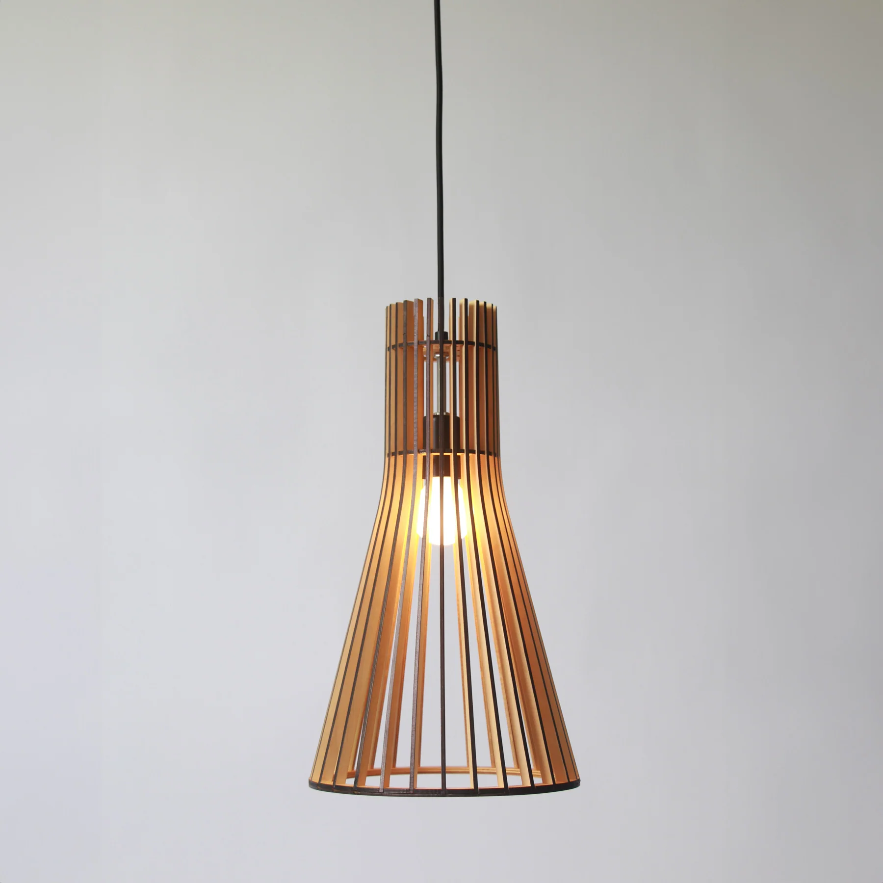 Tredo Wooden Slates Japandi Pendant Light - Image 9