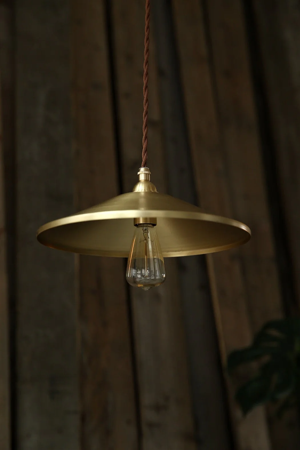 Trudeau Brass Shade Minimalist Pendant Light - Image 11