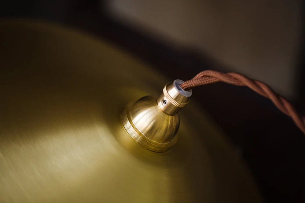 Trudeau Brass Shade Minimalist Pendant Light - Image 6