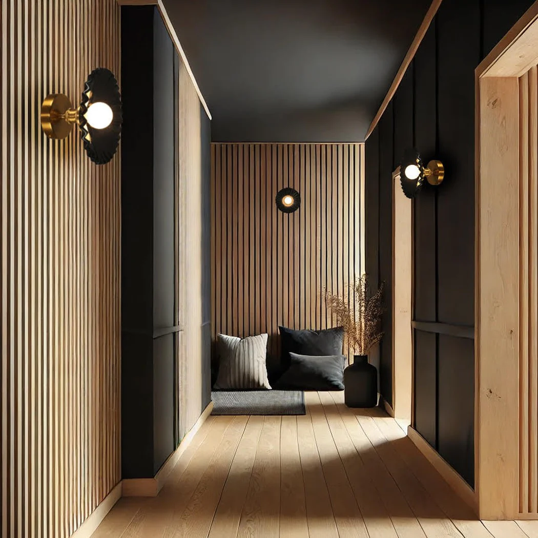 Tutu Black Porcelain Wall Sconce / Ceiling Light - Image 3
