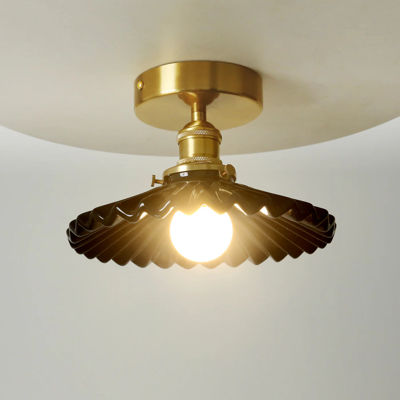 Tutu Black Porcelain Wall Sconce / Ceiling Light - Image 5