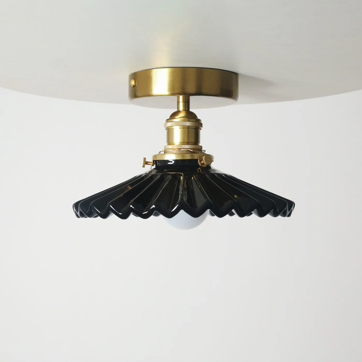 Tutu Black Porcelain Wall Sconce / Ceiling Light - Image 8