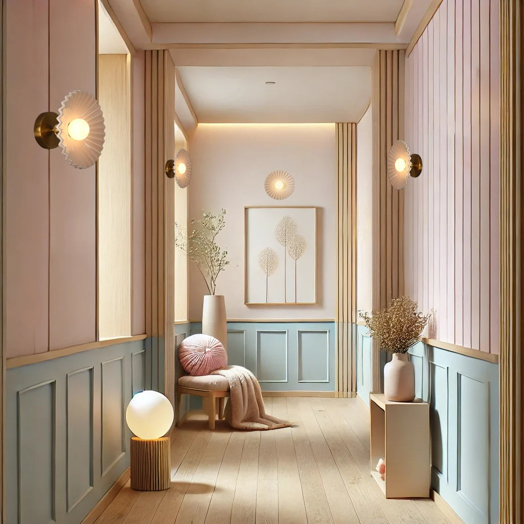 Tutu Pastel Pink and Blue Porcelain Wall Sconce / Ceiling Light - Image 12