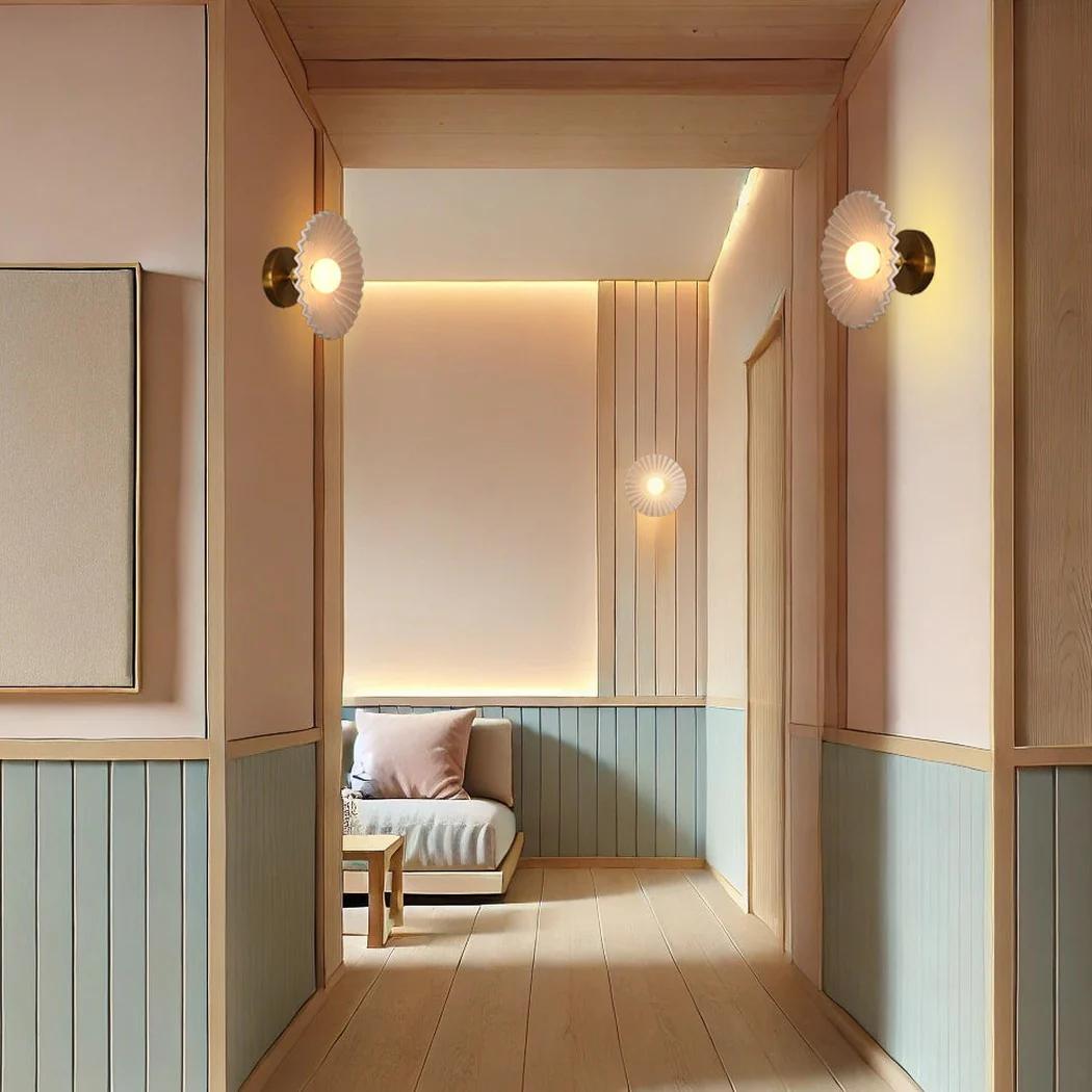 Tutu Pastel Pink and Blue Porcelain Wall Sconce / Ceiling Light - Image 4