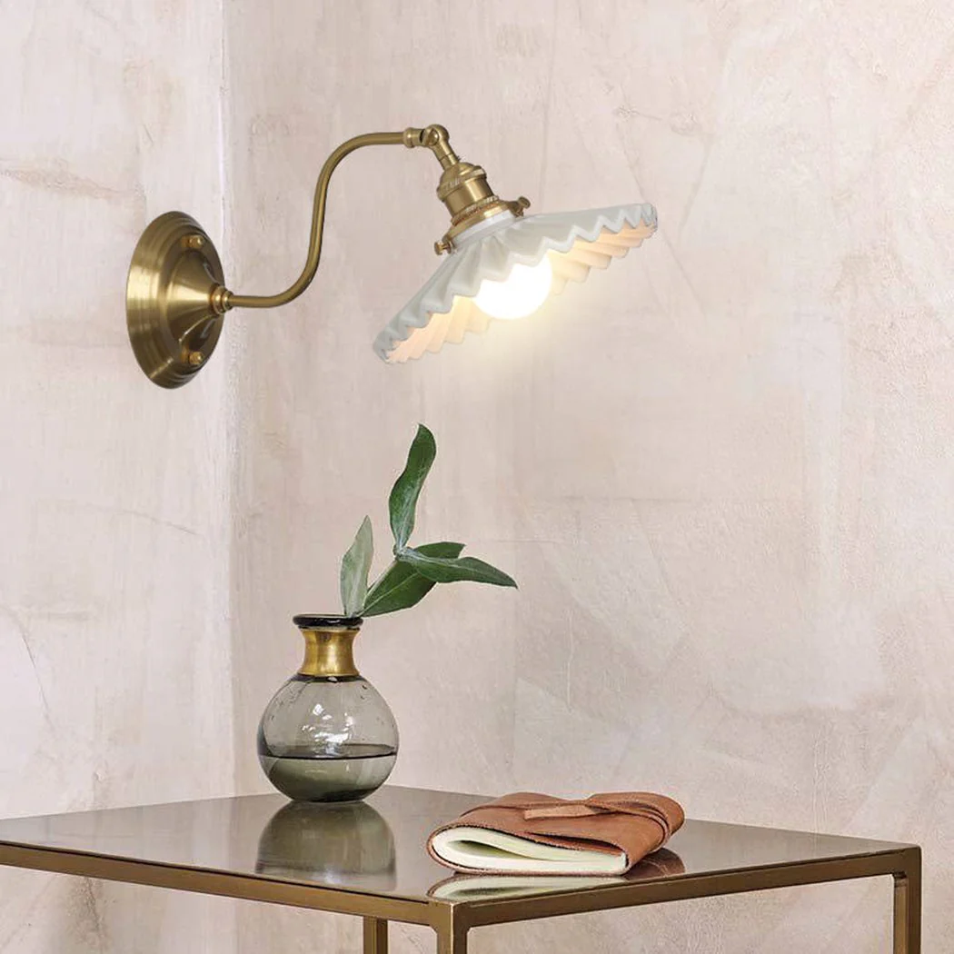 Tutu White Porcelain Gooseneck Wall Sconce - Image 8