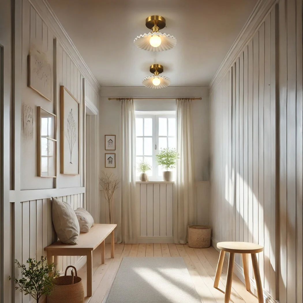 Tutu White Porcelain Wall Sconce / Ceiling Light - Image 3