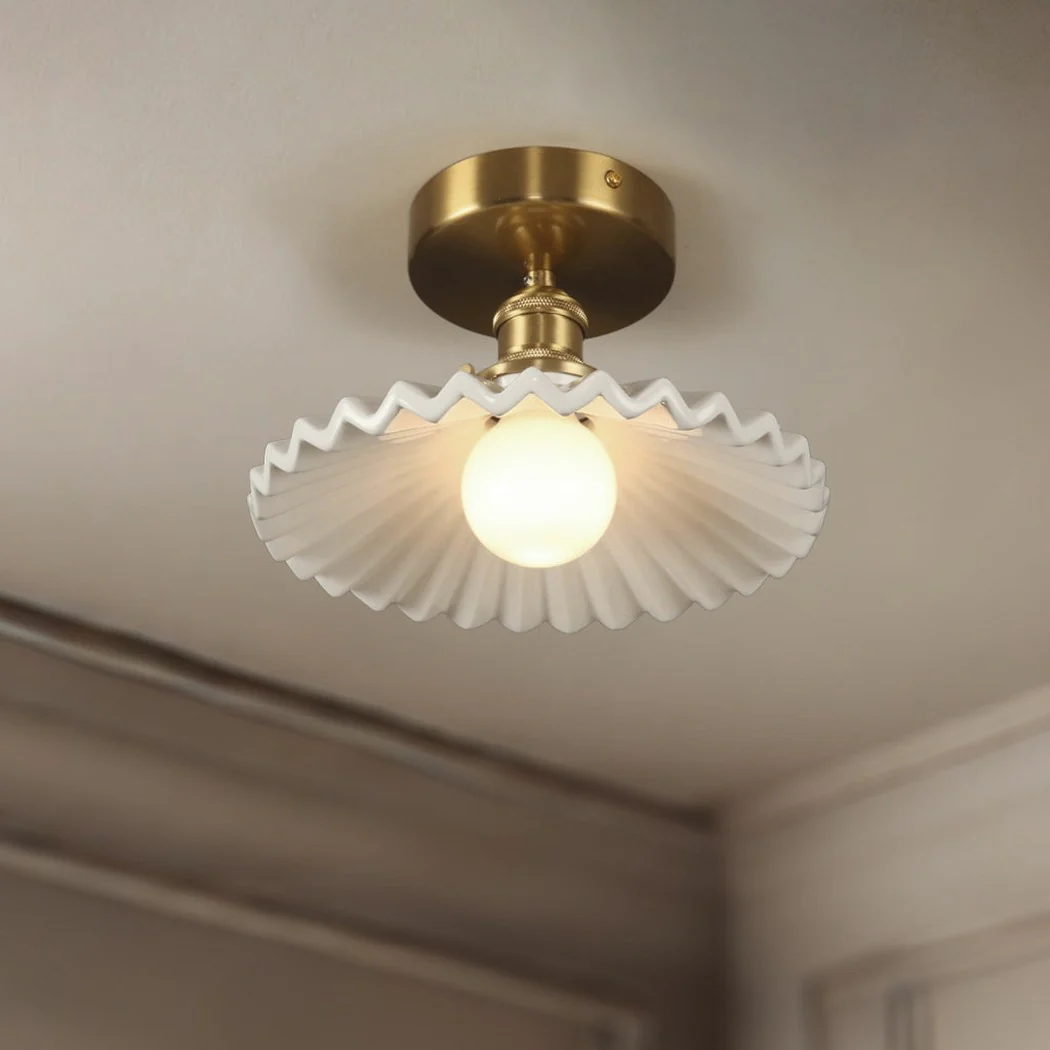 Tutu White Porcelain Wall Sconce / Ceiling Light - Image 4