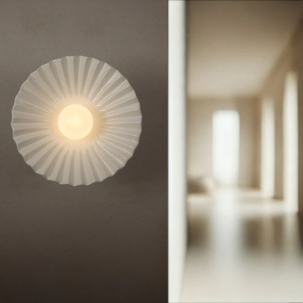 Tutu White Porcelain Wall Sconce / Ceiling Light - Image 7