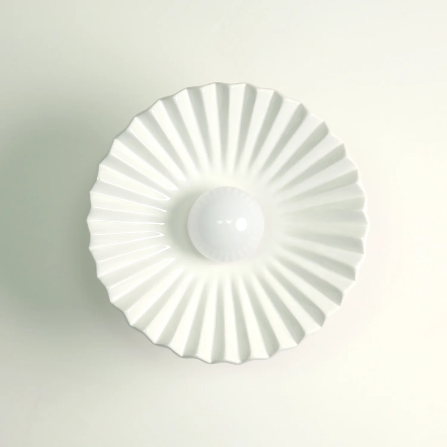 Tutu White Porcelain Wall Sconce / Ceiling Light - Image 8