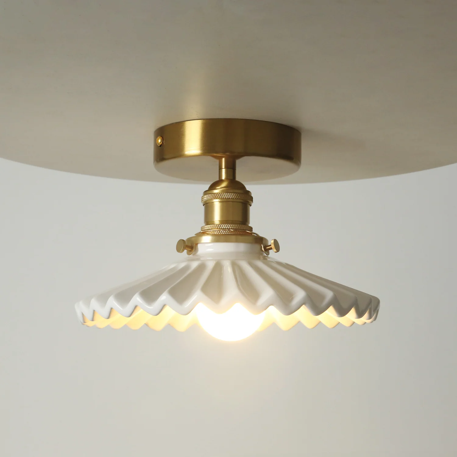 Tutu White Porcelain Wall Sconce / Ceiling Light - Image 9