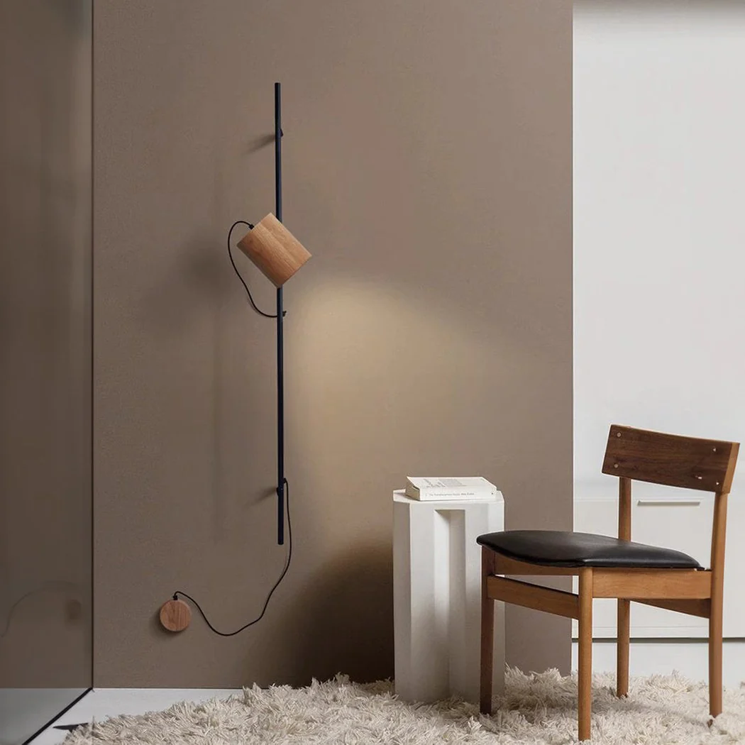 Umea Wooden Spotlight With Railing Wall Light - Image 5
