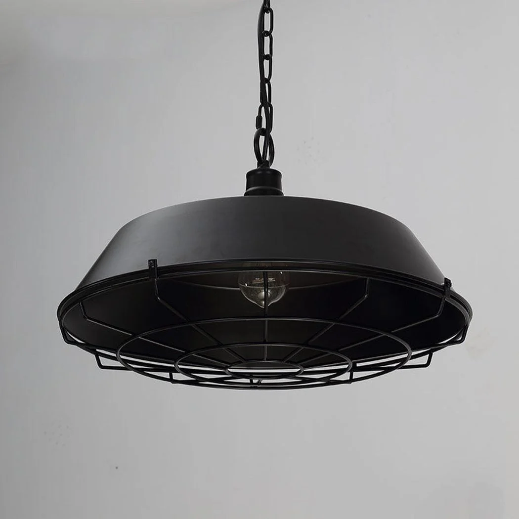 Industrial Pendant Light Cage - Black - Image 2
